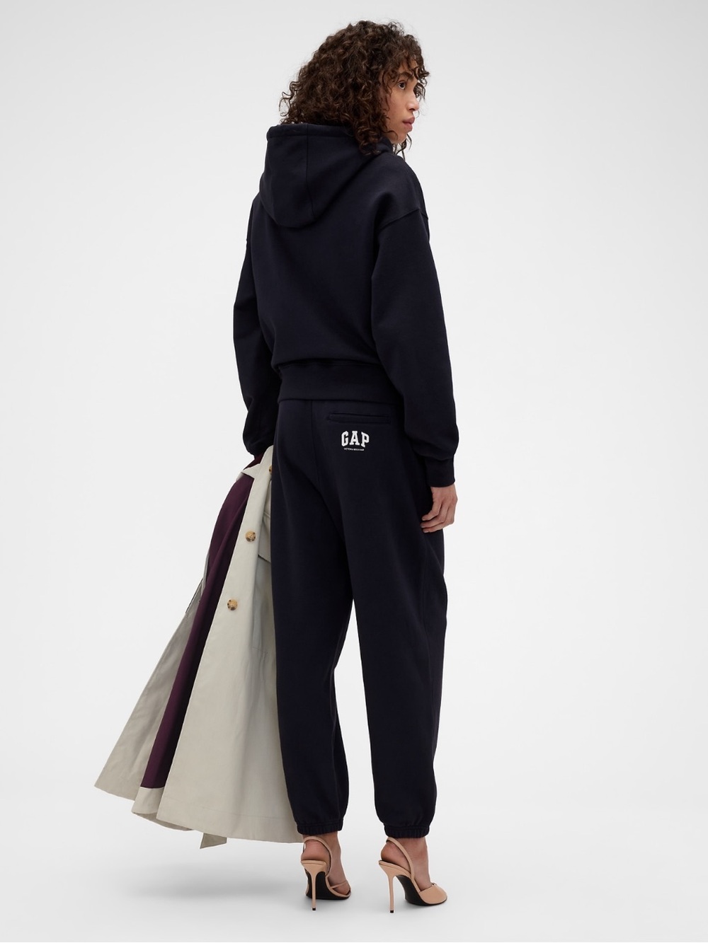 🔥 NWT GAP x Victoria Beckham French Terry Joggers New Classic Navy